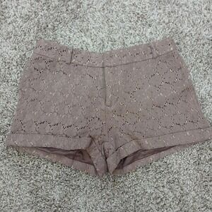 Brown lacy dress shorts size small/4‎